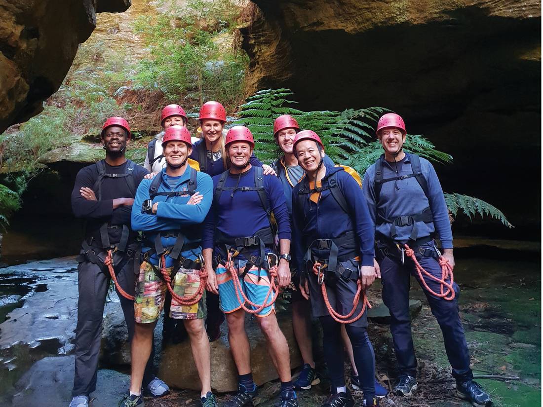 Happy group inside Deep Pass |  <i>Ken Anderson</i>