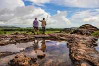 Groups experience a cultural experience at famous Ubirr, Kakadu |  Tourism NT/Shaana McNaught